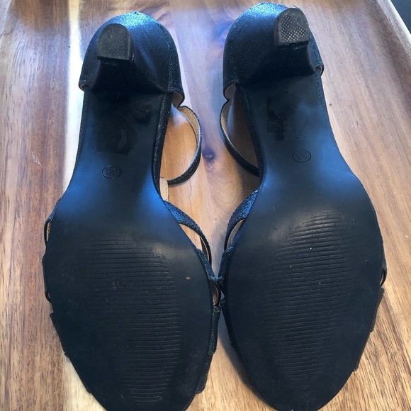 Modcloth Sparkly Green T Strap Pumps Size 8 - Picture 9 of 11